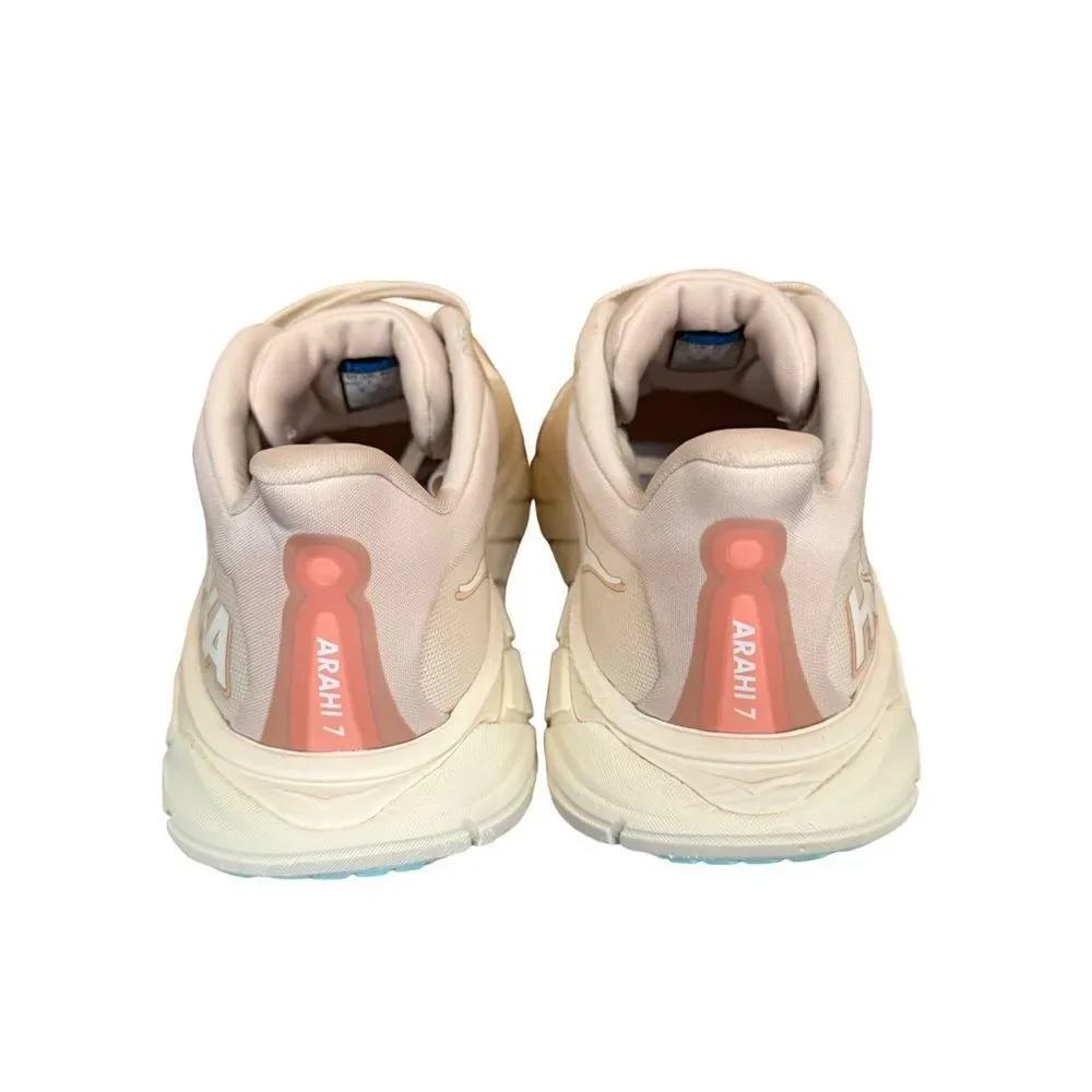 Hoka Women's Beige and Cream Athletic Shoes size 9.5 B